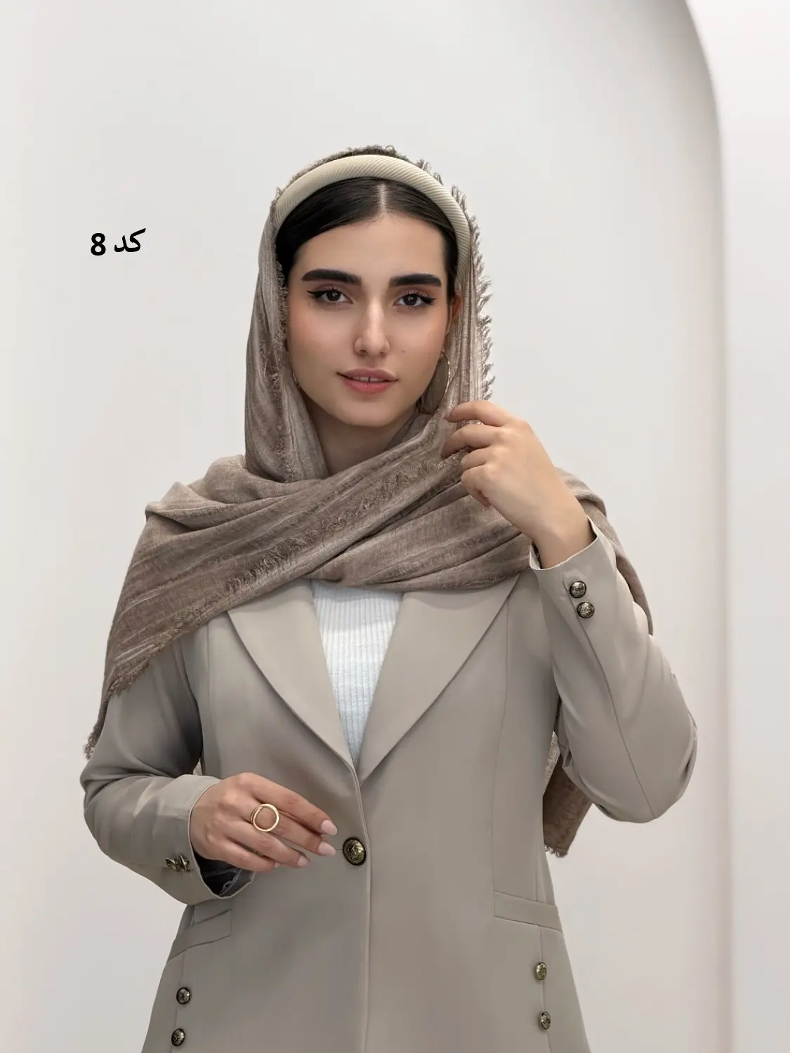 6889-شال کنفی لالیک